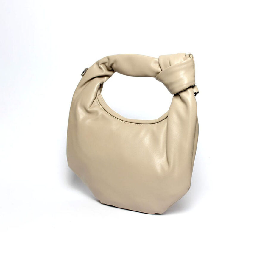 borsa beige con nodo karila