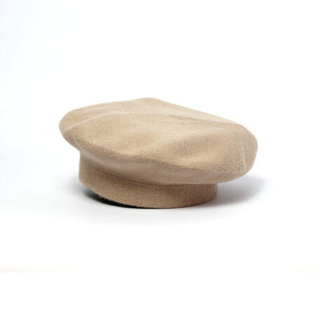 Cappello cashmere alla francese beige