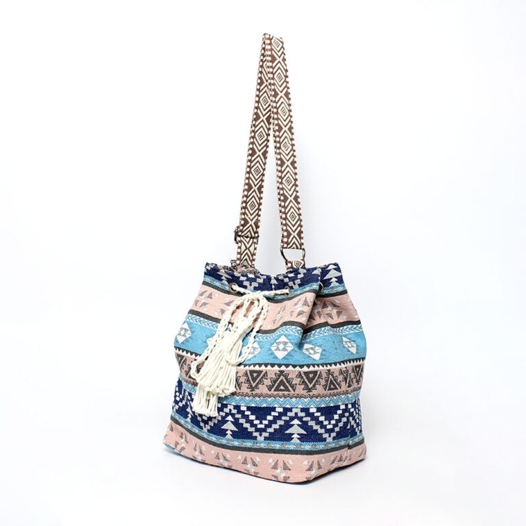 Borsa Kevin Jeans blu Etnica