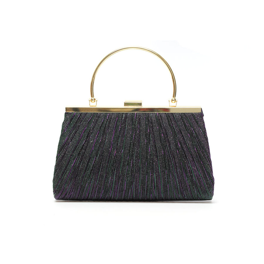 CLUTCH ELEGANTE VERDE E VIOLA KARILA