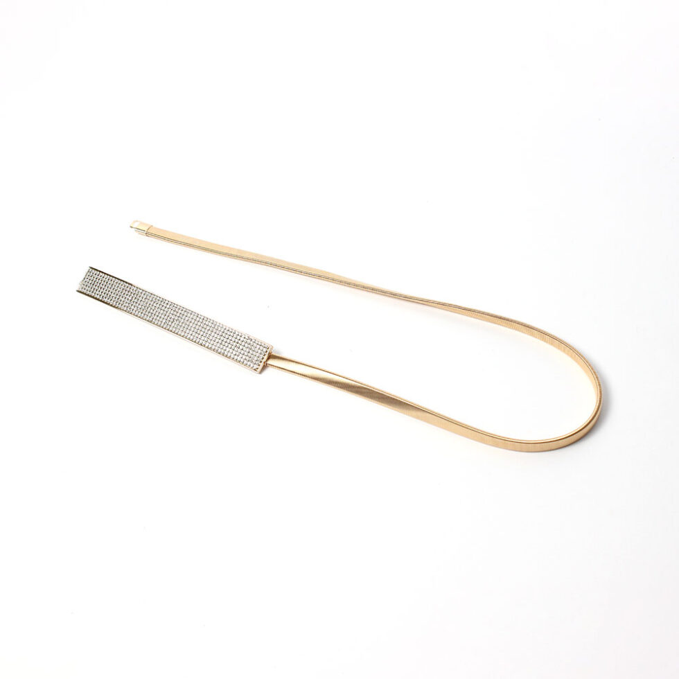 Cintura elastica oro in metallo Karila