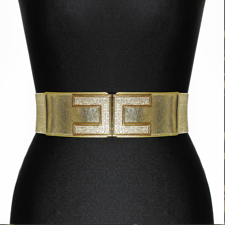 cintura elastica oro con strass karila