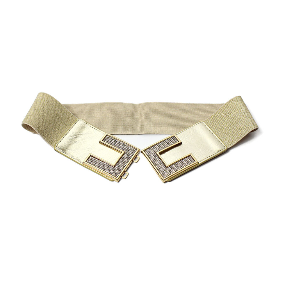 cintura elastica oro con strass karila