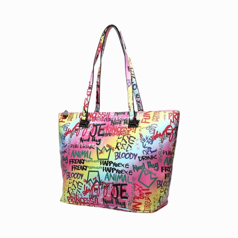 borsa rosa graffiti kevin jeans Karila