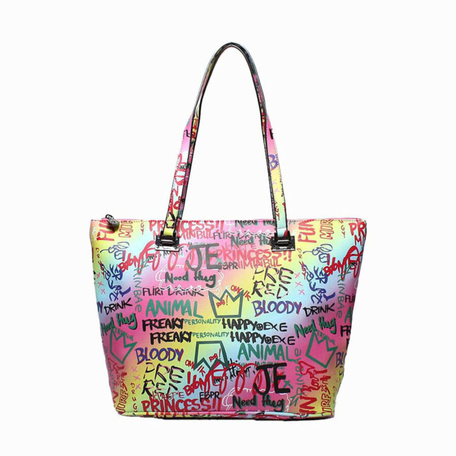 borsa rosa graffiti kevin jeans Karila