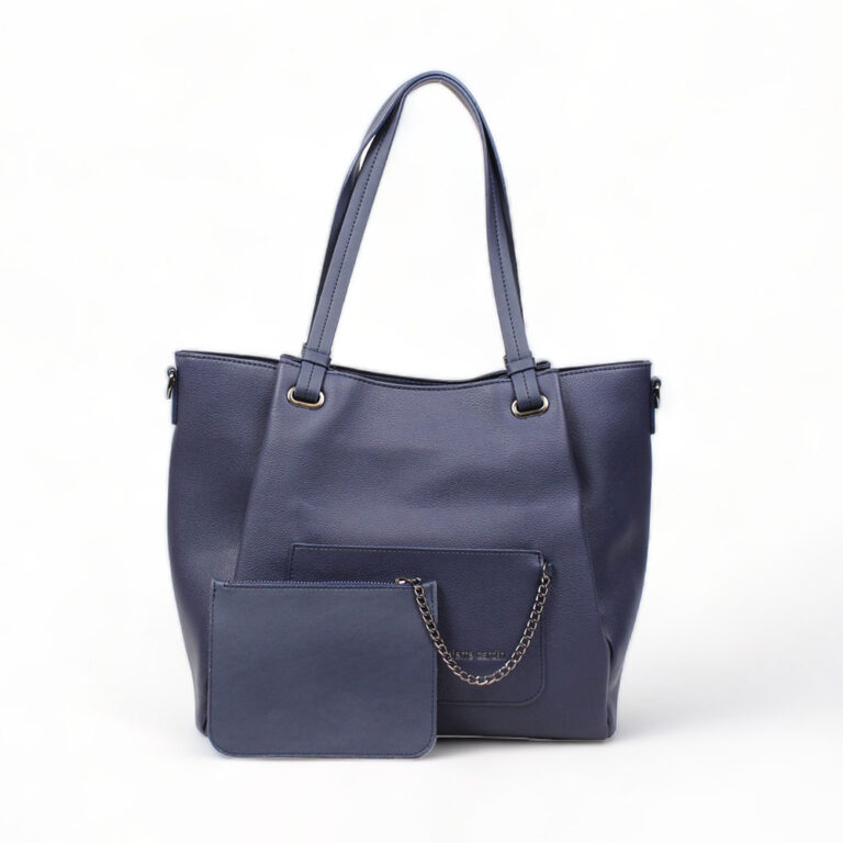 Borsa a spalla blu pierre cardin karila