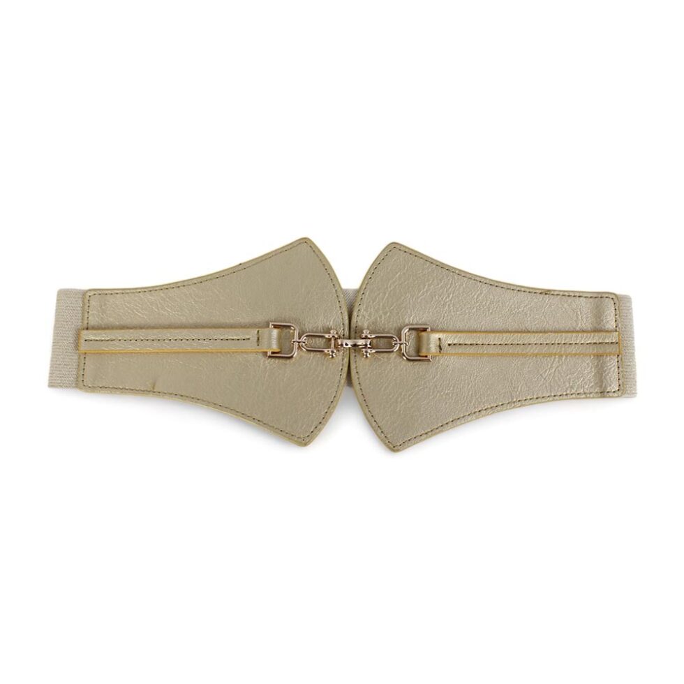 Cintura oro elastica con fibbia grande