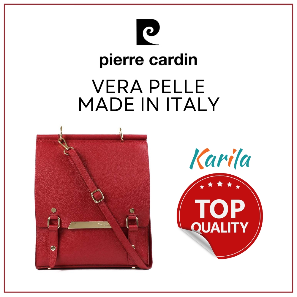 Borsa zaino in pelle dollaro Pierre Cardin Made in Italy Cartella