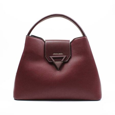 Borsa Pierre Cardin bordeaux tre scomparti Trinity