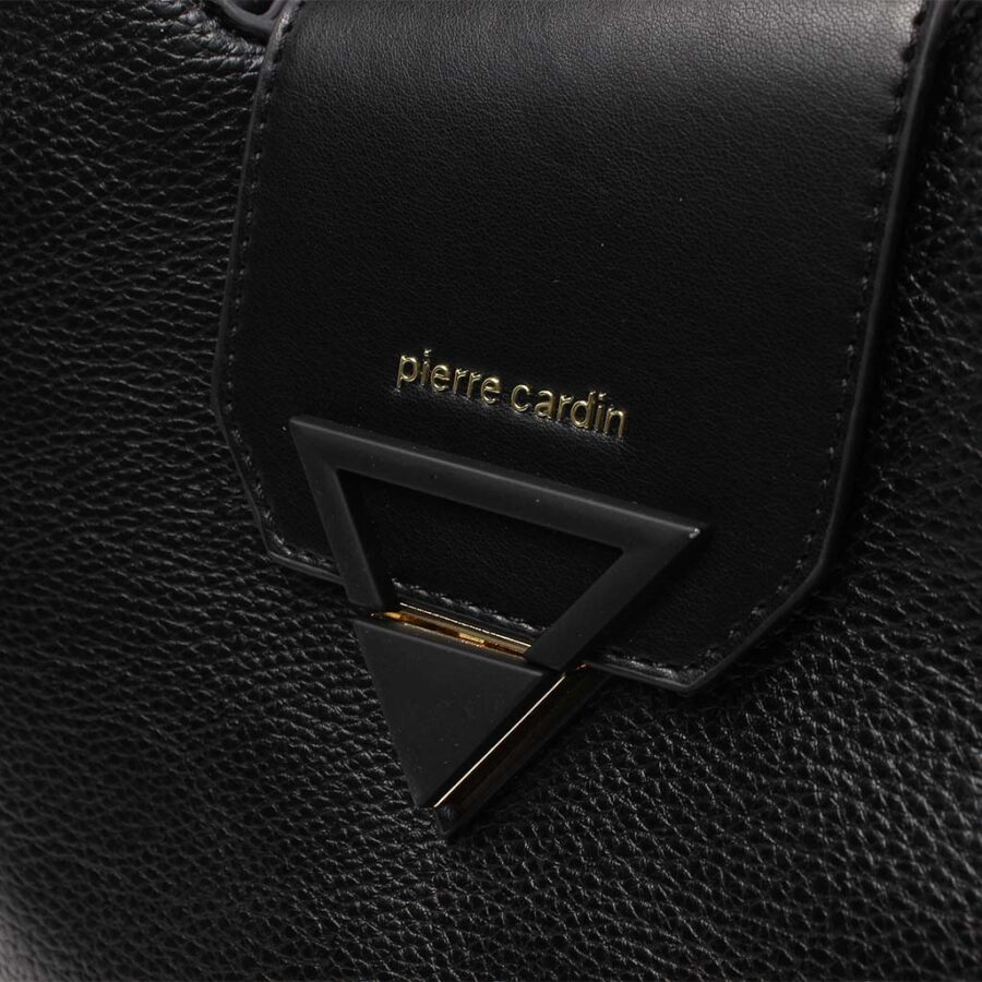 Borsa Pierre Cardin nera tre scomparti Trinity