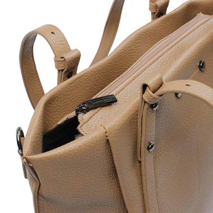 Borsa da spalla Antonio Basile beige Livia