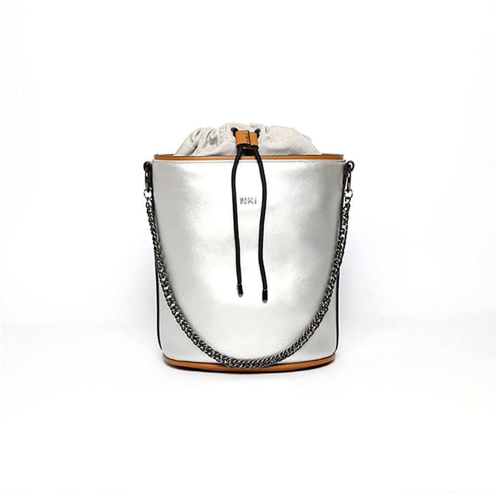 BORSA A SECCHIELLO NKI ARGENTO KARILA