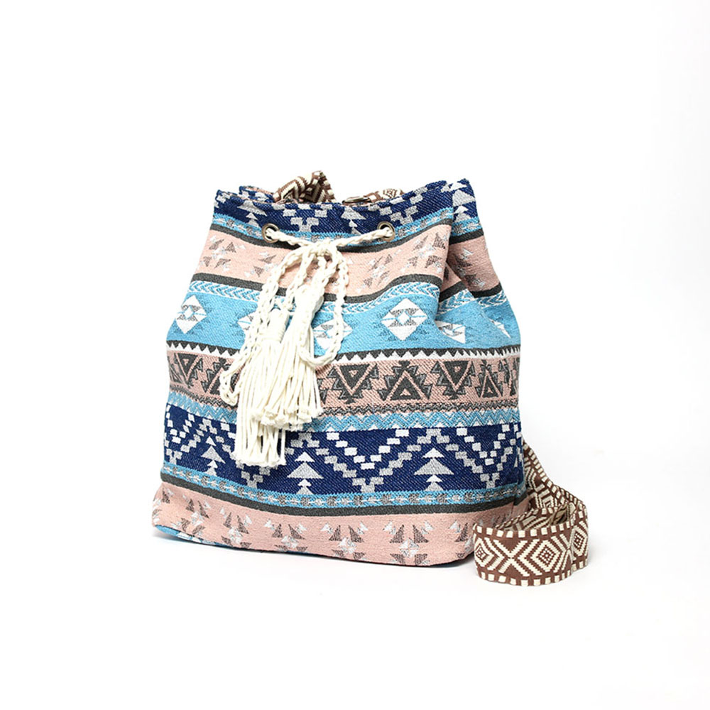 Borsa Kevin Jeans blu Etnica