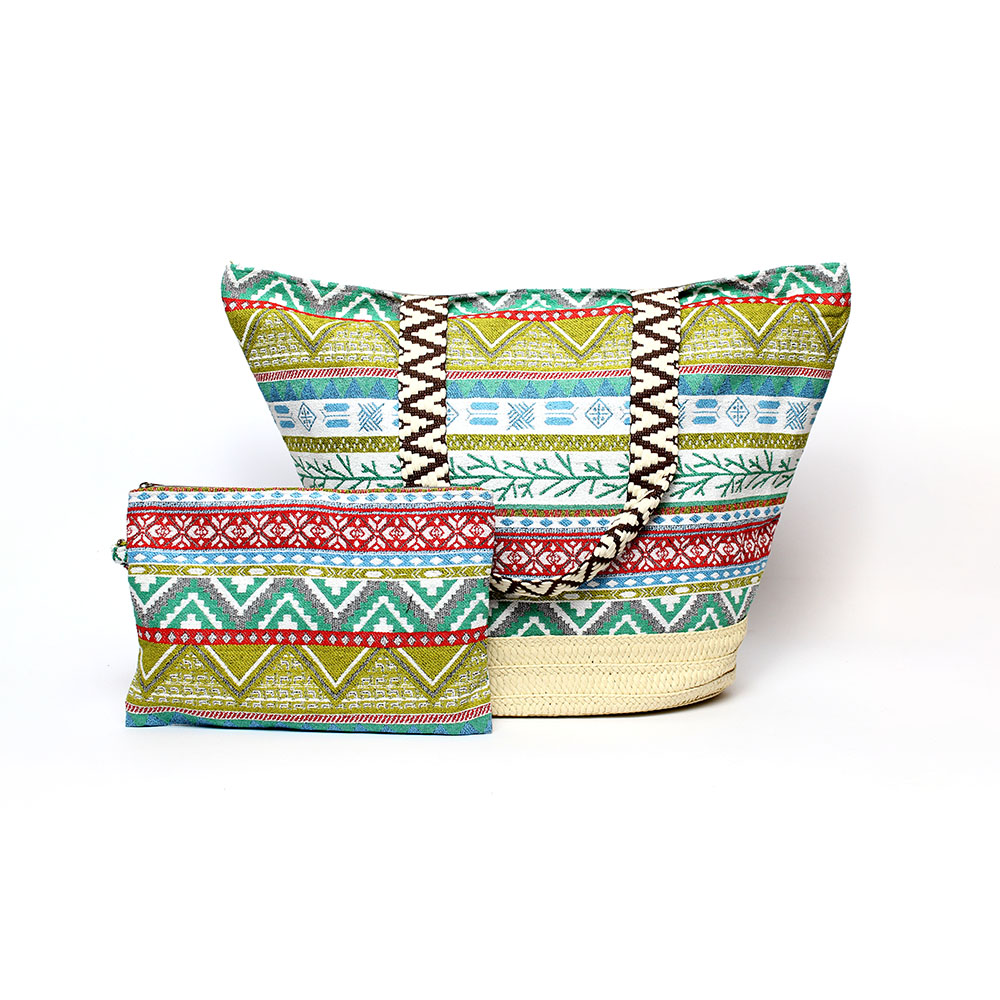 Borsa a spalla verde Kevin Jeans Karila