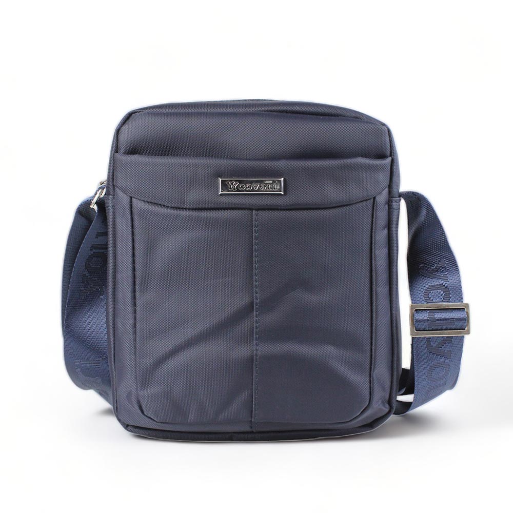 Borsello uomo in tessuto Coveri blu