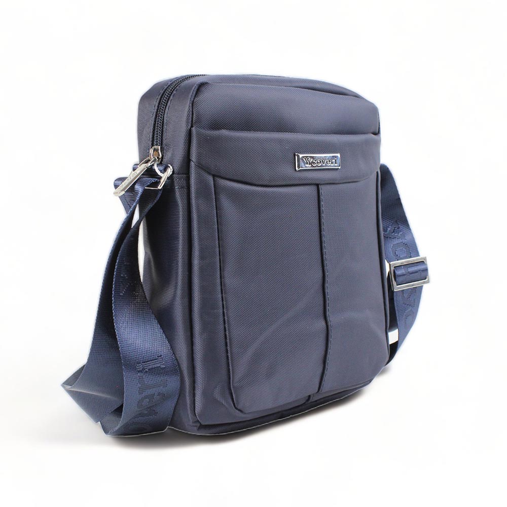 Borsello uomo in tessuto Coveri blu