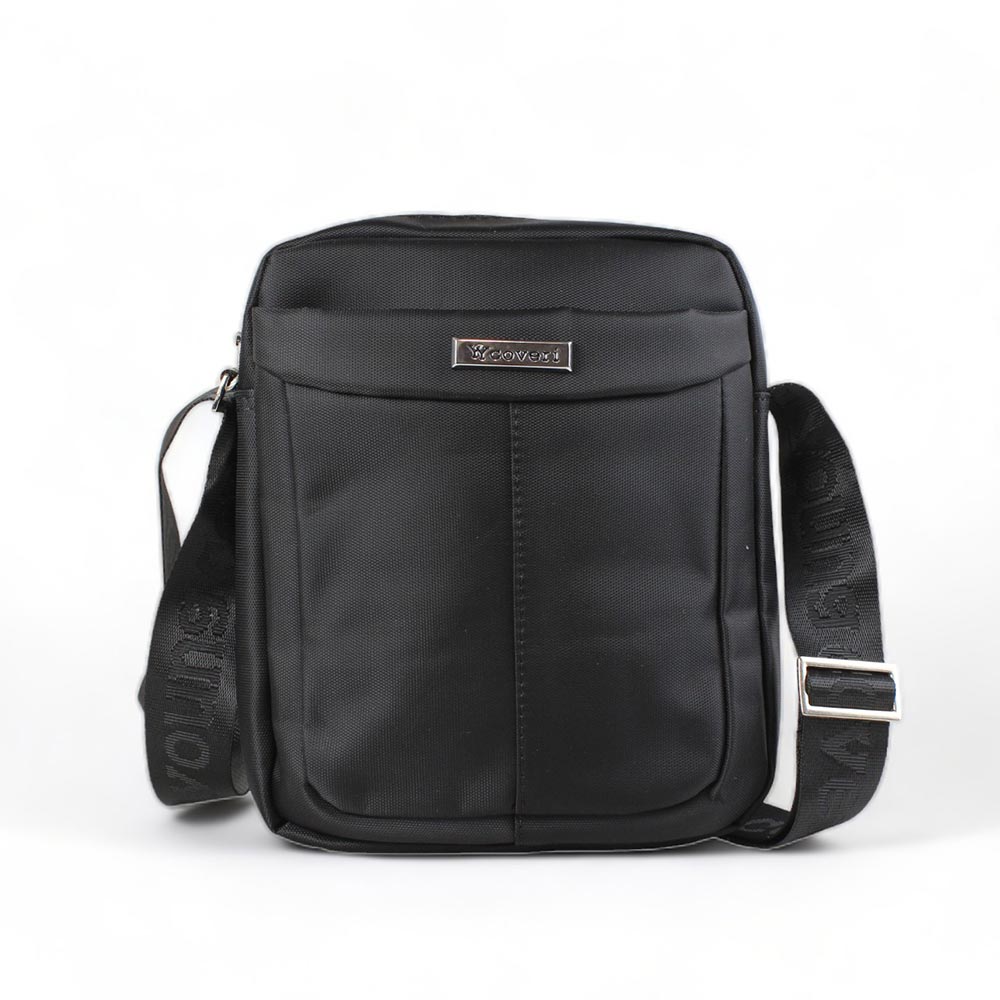 Borsello uomo in tessuto Coveri nero