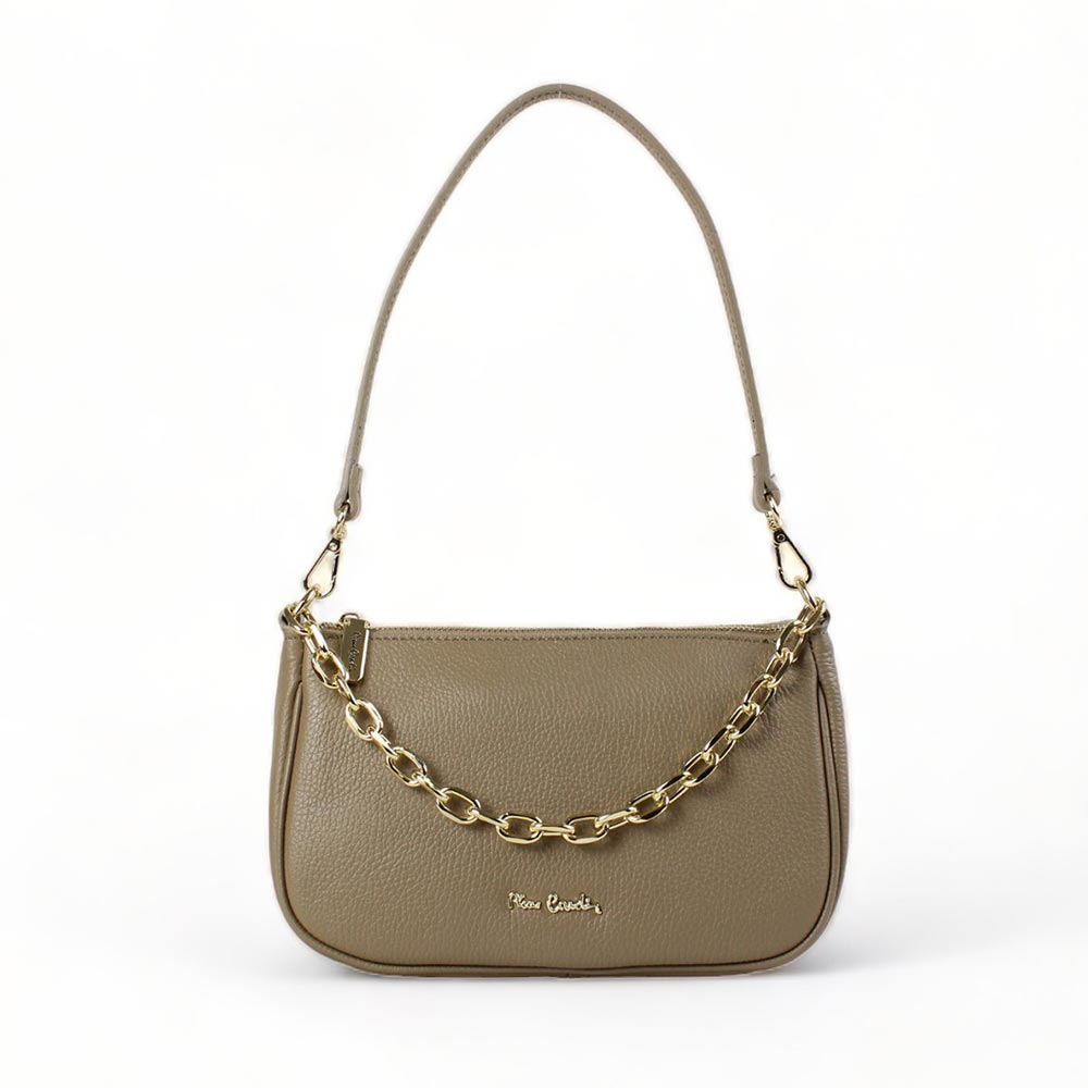 Borsetta in pelle beige