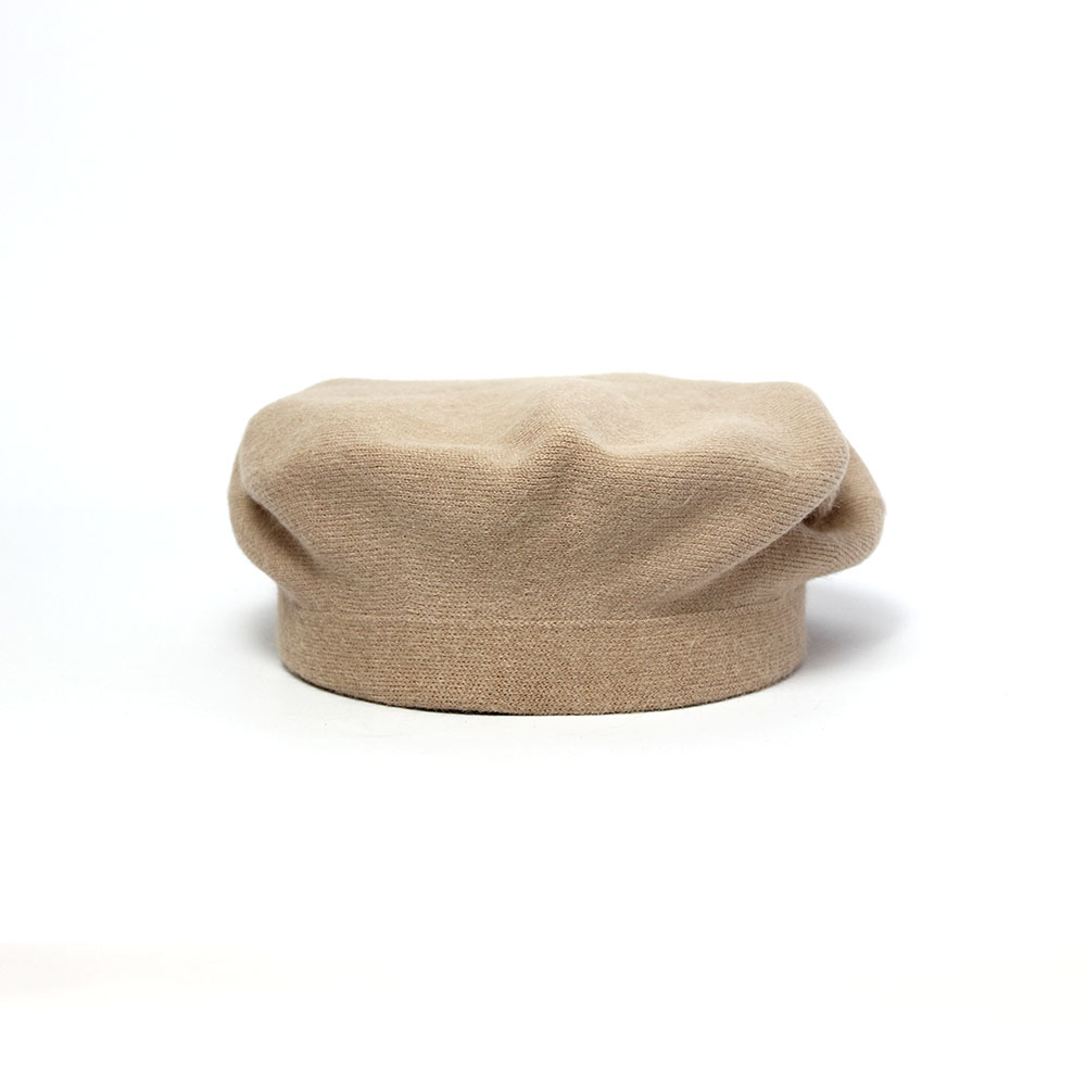 Cappello cashmere alla francese beige
