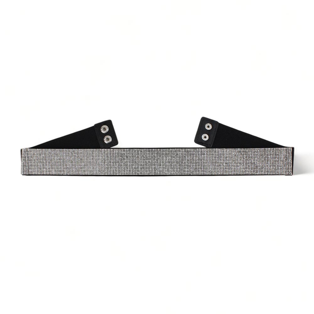 Cintura con fascia in strass