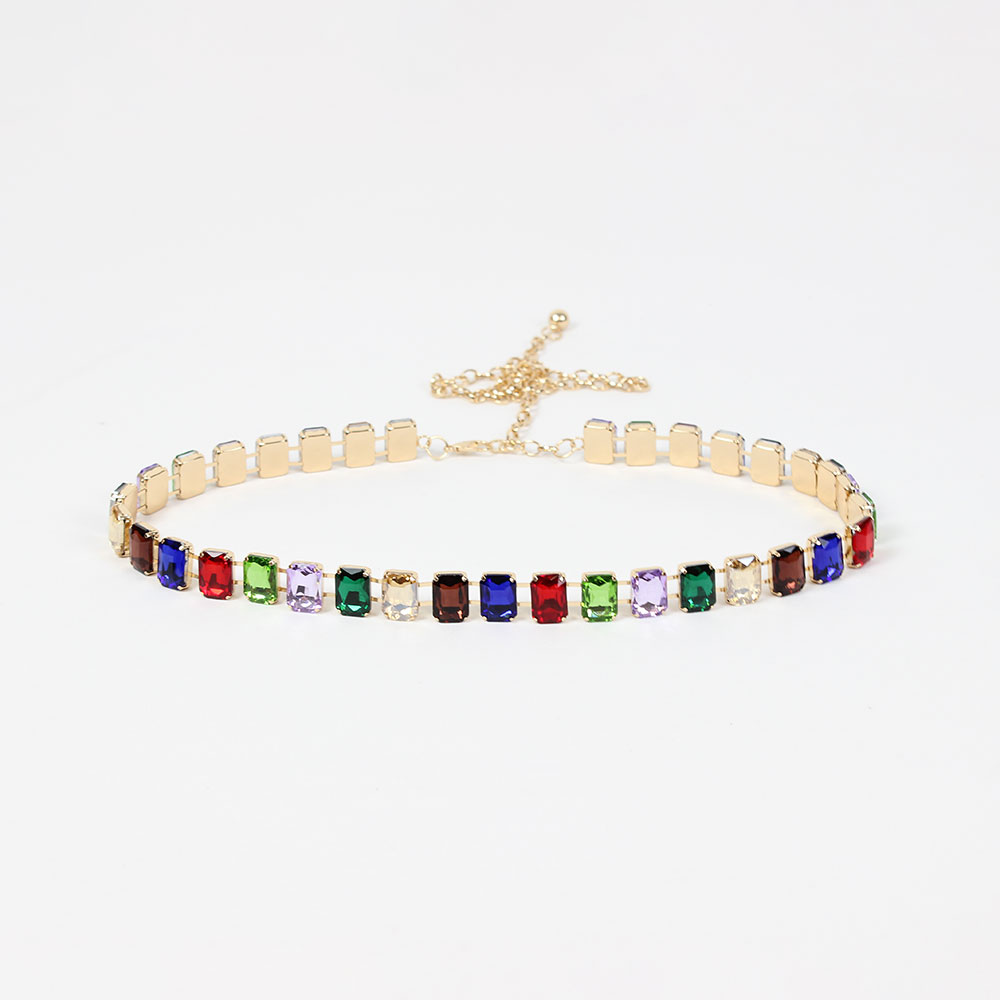 Cintura gioiello con pietre colorate Karila