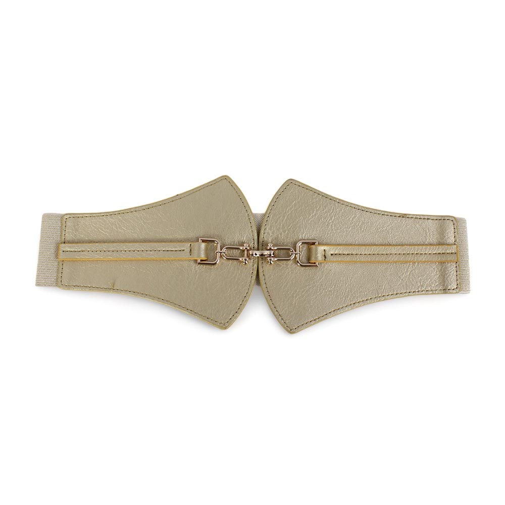 Cintura oro elastica con fibbia grande
