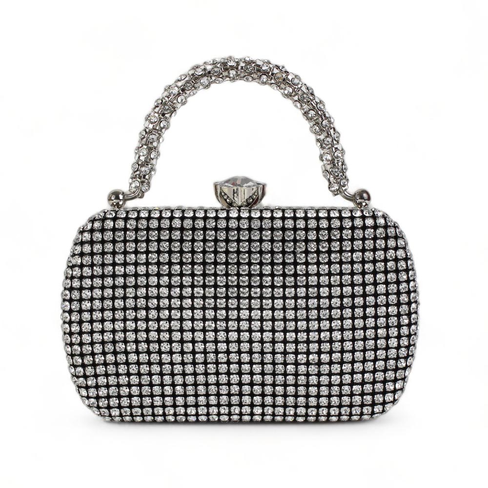 Clutch elegante con strass