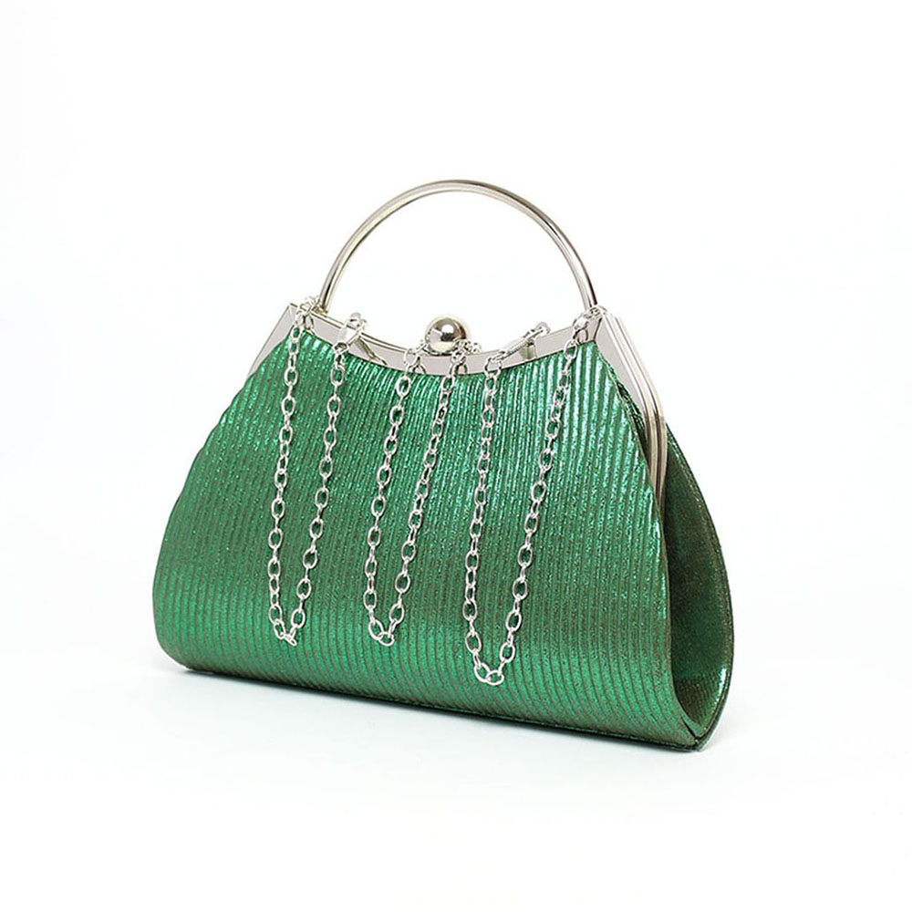 Clutch da cerimonia verde Karila