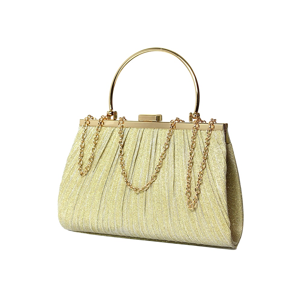 Clutch da cerimonia elegante oro Karila