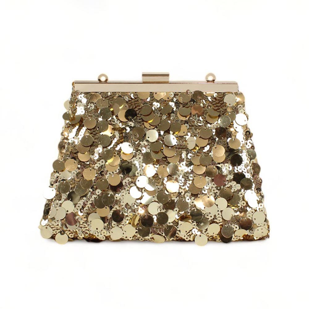 Pochette cerimonia con paillettes