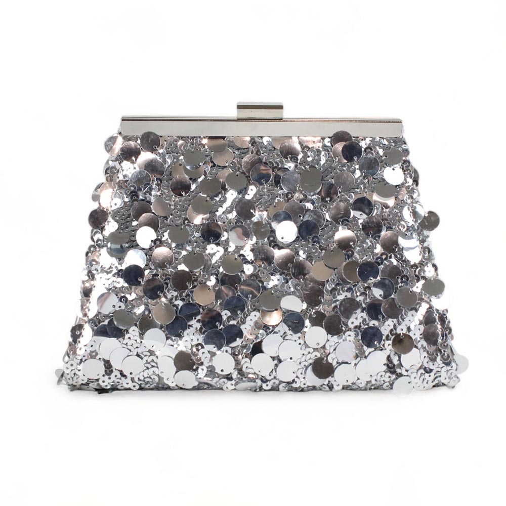 Pochette cerimonia con paillettes