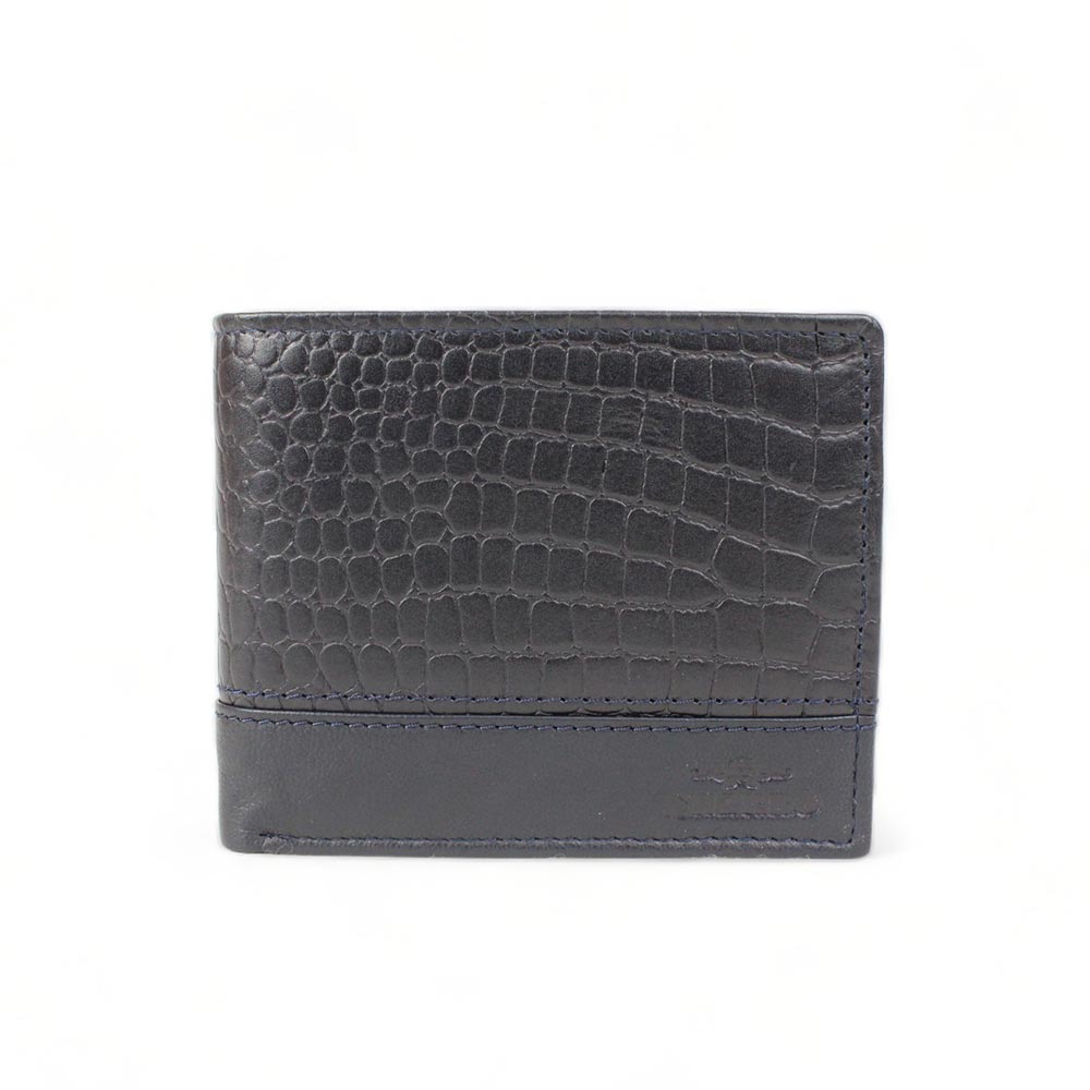 Portafoglio Charro blu da uomo con ribaltina