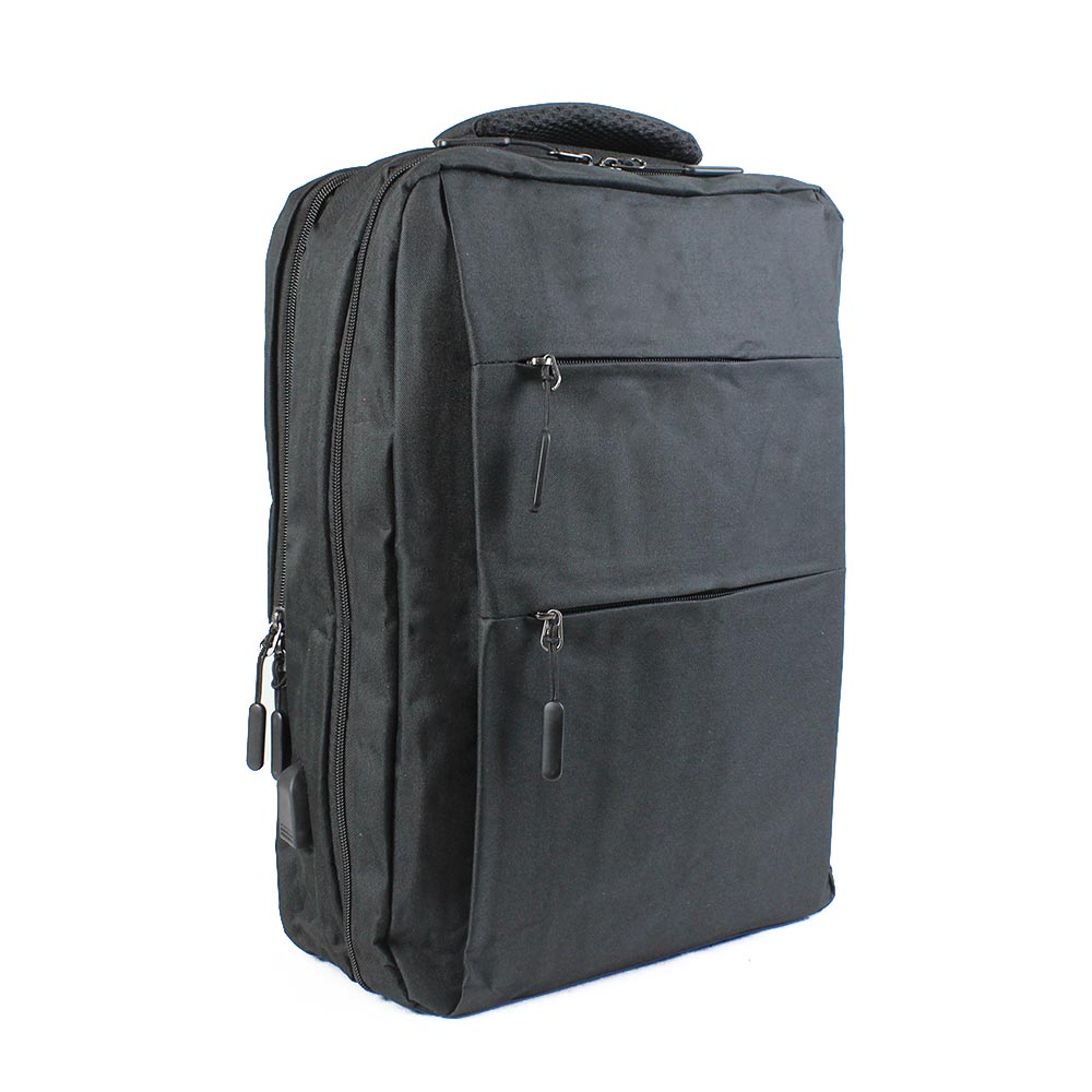 Zaino nero da viaggio Multifunzione