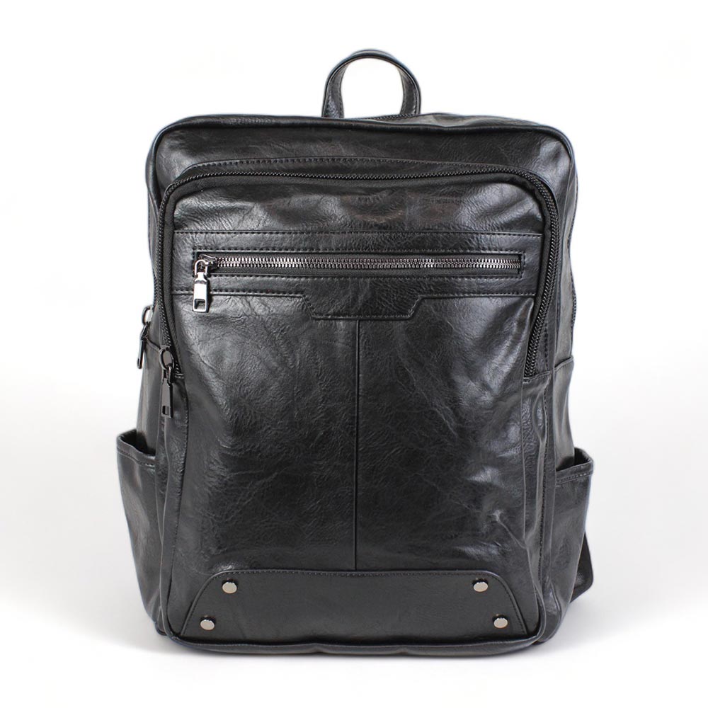 Zaino nero porta pc con ricarica usb