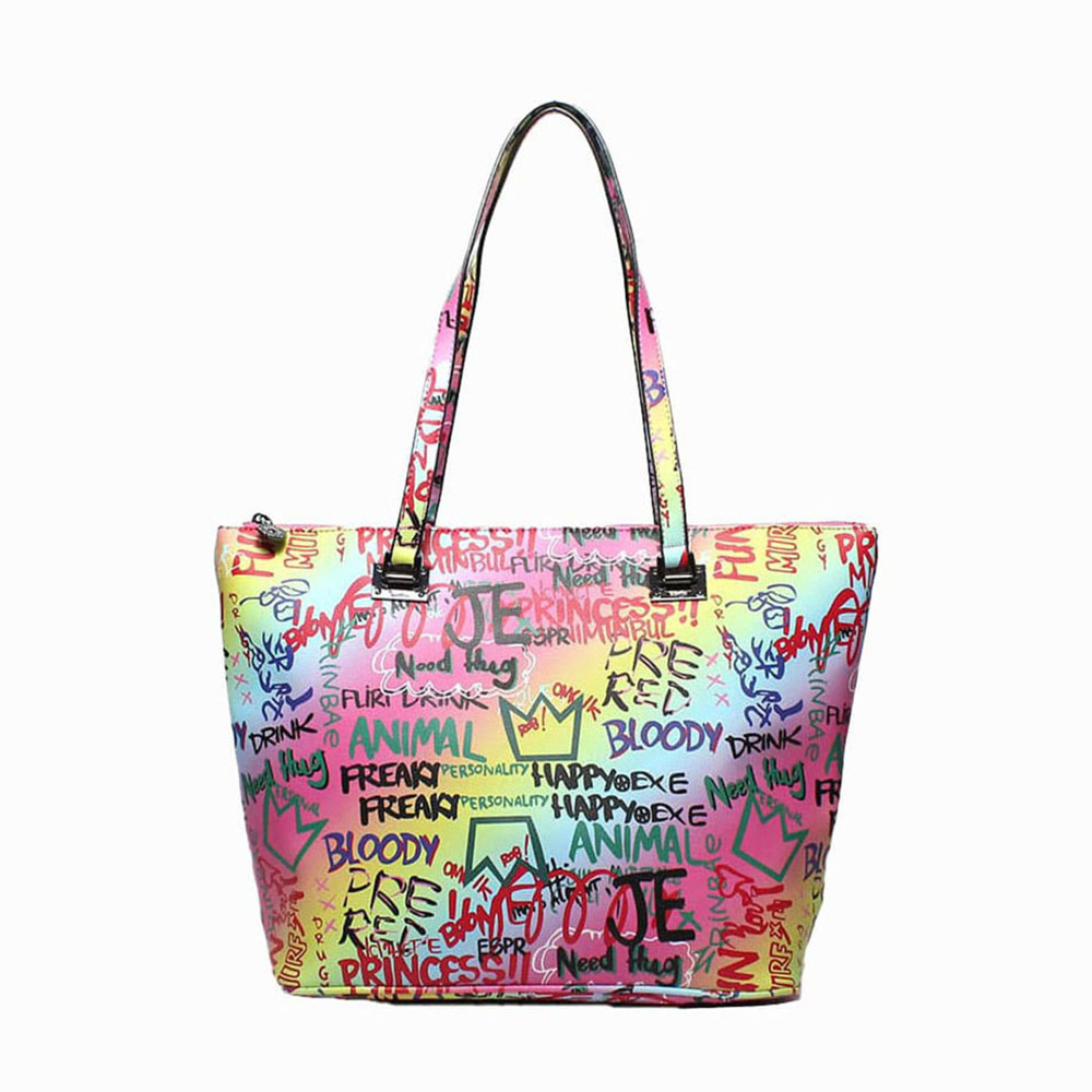 borsa rosa graffiti kevin jeans Karila