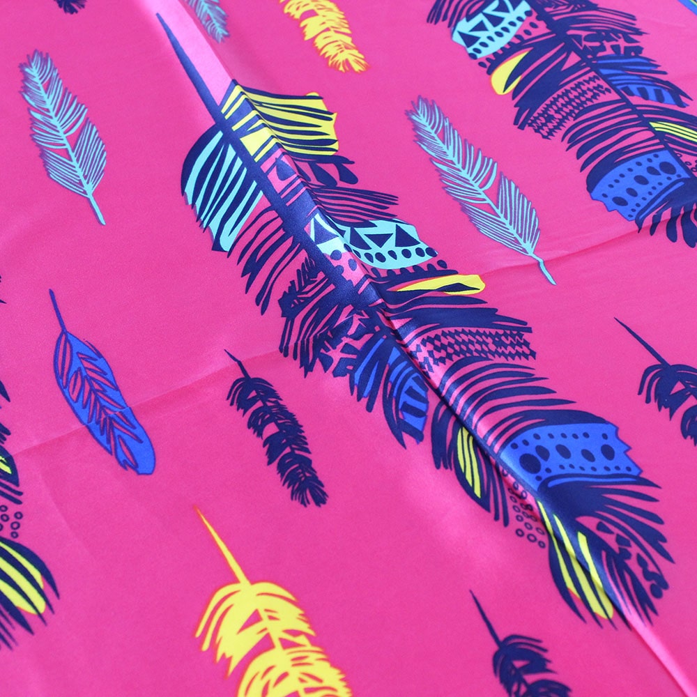 foulard seta fucsia Karila